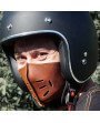 Masque Cuir Motard Homme Marron Vintage Zolki