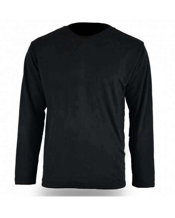 Sweat-shirt à coudes renforcés pour homme en noir