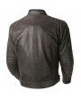 Blouson Moto Marron Homme Cuir Vintage