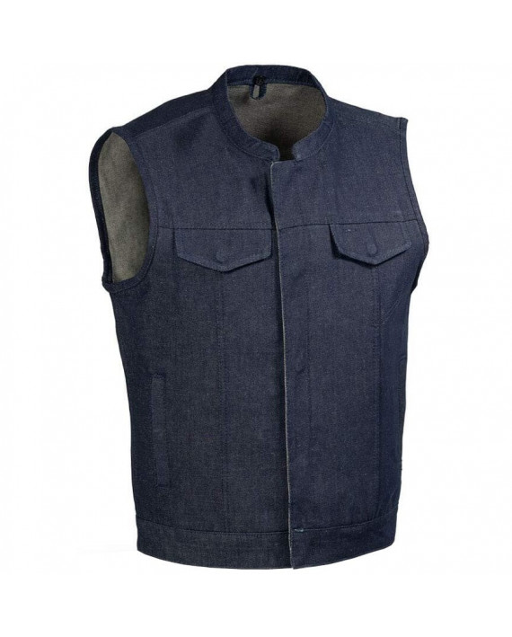 Gilet Cut Moto Custom Denim Zolki