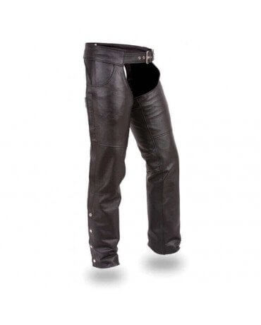 Pantalon Cuir Homme Biker Chaps Moto